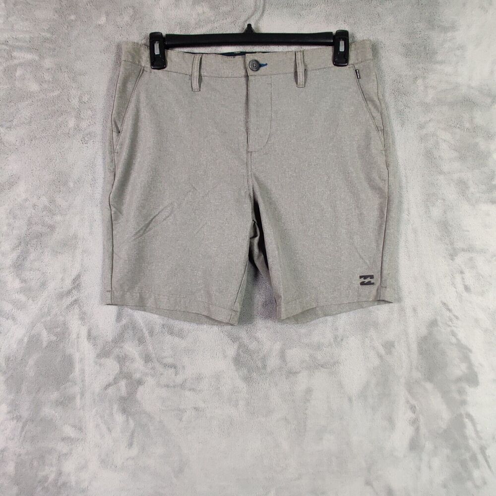 Billabong Shorts Men 34 Gray Chino Submersibles Hybrid Performance Solid 34x8